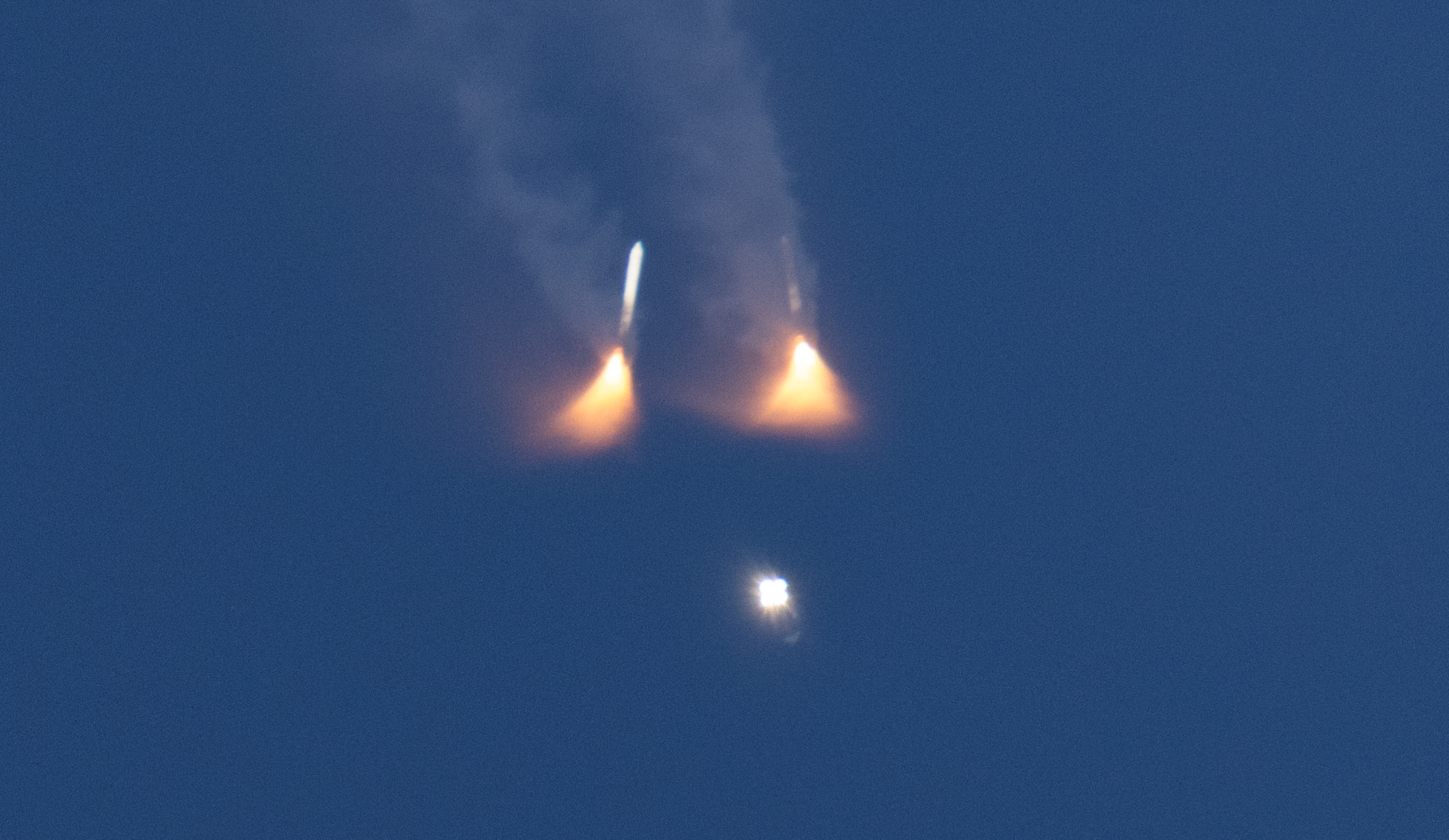 Artemis II launch booster separation