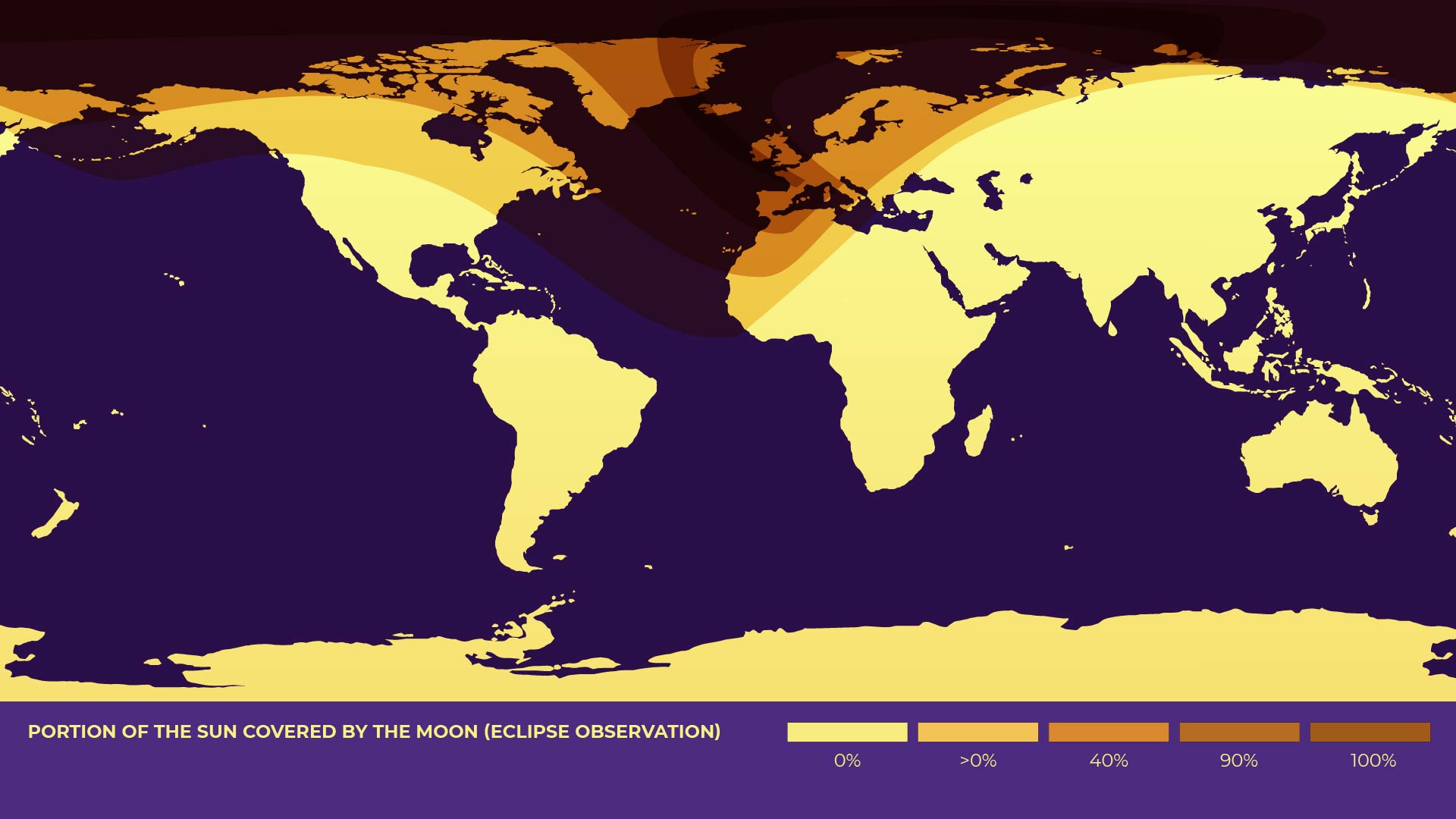 Map of the August 12, 2026 solar eclipse